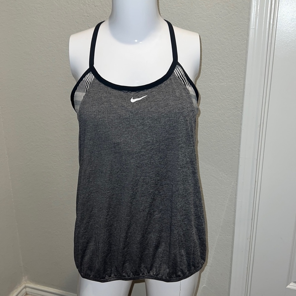 Nike Women’s athletic top with built-in Sports Bra, Large